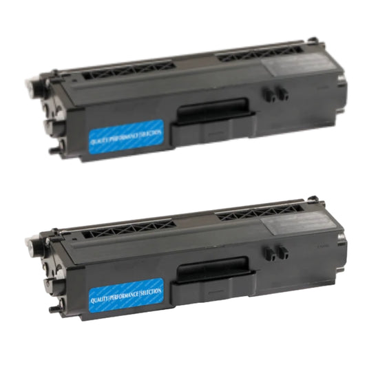 Brother TN339C Cyan Super High Yield Compatible Toner Cartridge [6,000 pages] 2-Pack