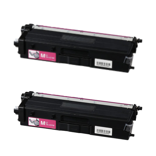 Brother TN431M Magenta Compatible Toner Cartridge [1,800 pages] 2-Pack