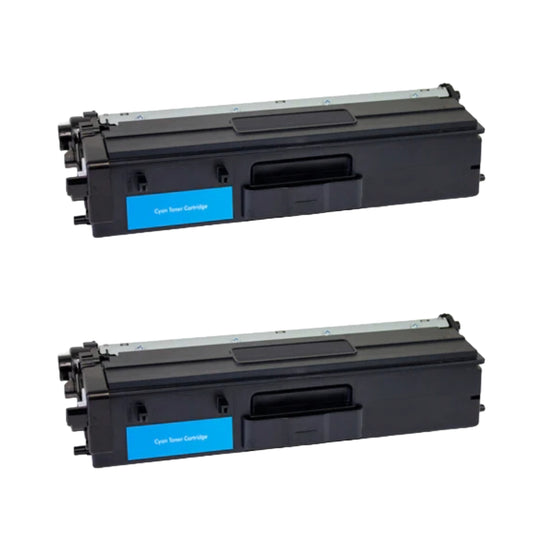 Brother TN439C Cyan Ultra High Yield Compatible Toner Cartridge [9,000 pages] 2-Pack