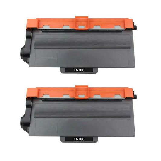Brother TN780 Super High Yield Compatible Toner Cartridge [12,000 pages] 2-Pack