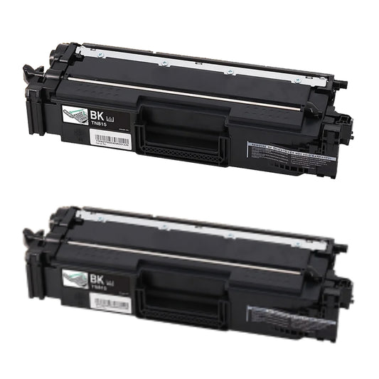 Brother TN815BK Black Super High Yield Compatible Toner Cartridge [15,000 pages] 2-Pack