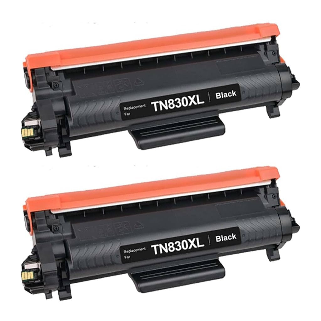 Brother TN830XL High Yield Compatible Toner Cartridge [3,000 pages] 2-Pack