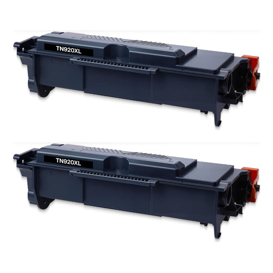 Brother TN920XL High Yield Compatible Toner Cartridge [6,000 pages] 2-Pack