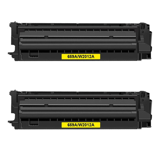 HP W2012A (659A) Yellow Compatible Toner Cartridge [13,000 pages] 2-Pack