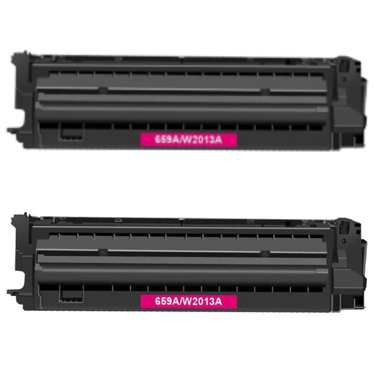 HP W2013A (659A) Magenta Compatible Toner Cartridge [13,000 pages] 2-Pack