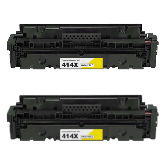 HP W2022X (414X) Yellow Compatible Toner Cartridge [6,000 pages] 2-Pack