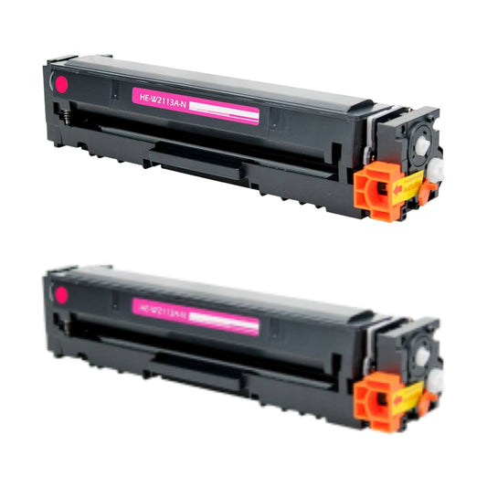 HP W2113A (206A) Magenta Compatible Toner Cartridge [1,250 pages] 2-Pack