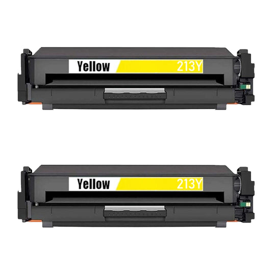 HP W2132A (213A) Yellow Compatible Toner Cartridge [3,000 pages] 2-Pack
