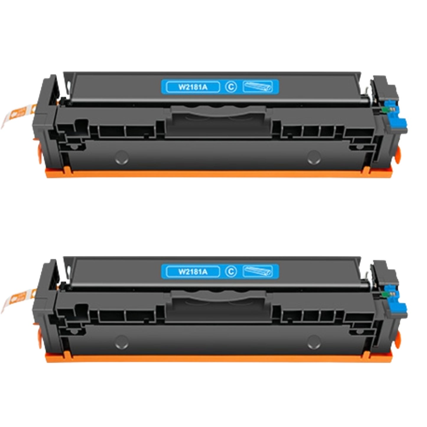 HP W2181A (218A) Cyan Compatible Toner Cartridge [1,200 pages] 2-Pack