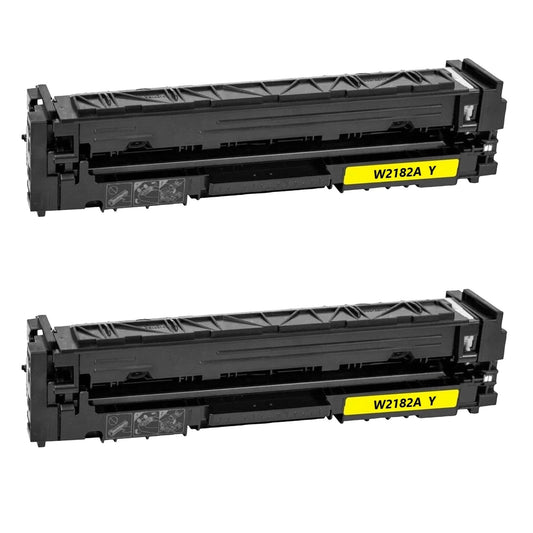 HP W2182A (218A) Yellow Compatible Toner Cartridge [1,200 pages] 2-Pack