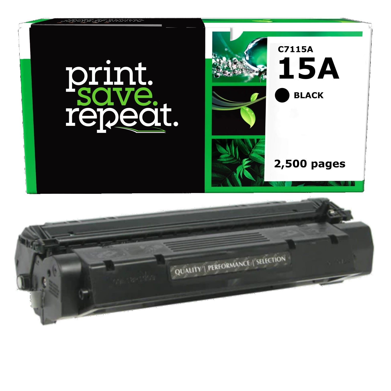 HP 15A (C7115A) Remanufactured Toner Cartridge [2,500 pages]
