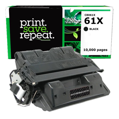 HP 61X (C8061X) High Yield Remanufactured Toner Cartridge [10,000 pages]