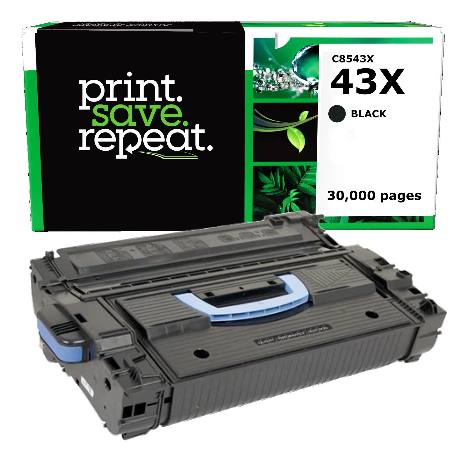 HP 43X (C8543X) High Yield Remanufactured Toner Cartridge [30,000 pages]