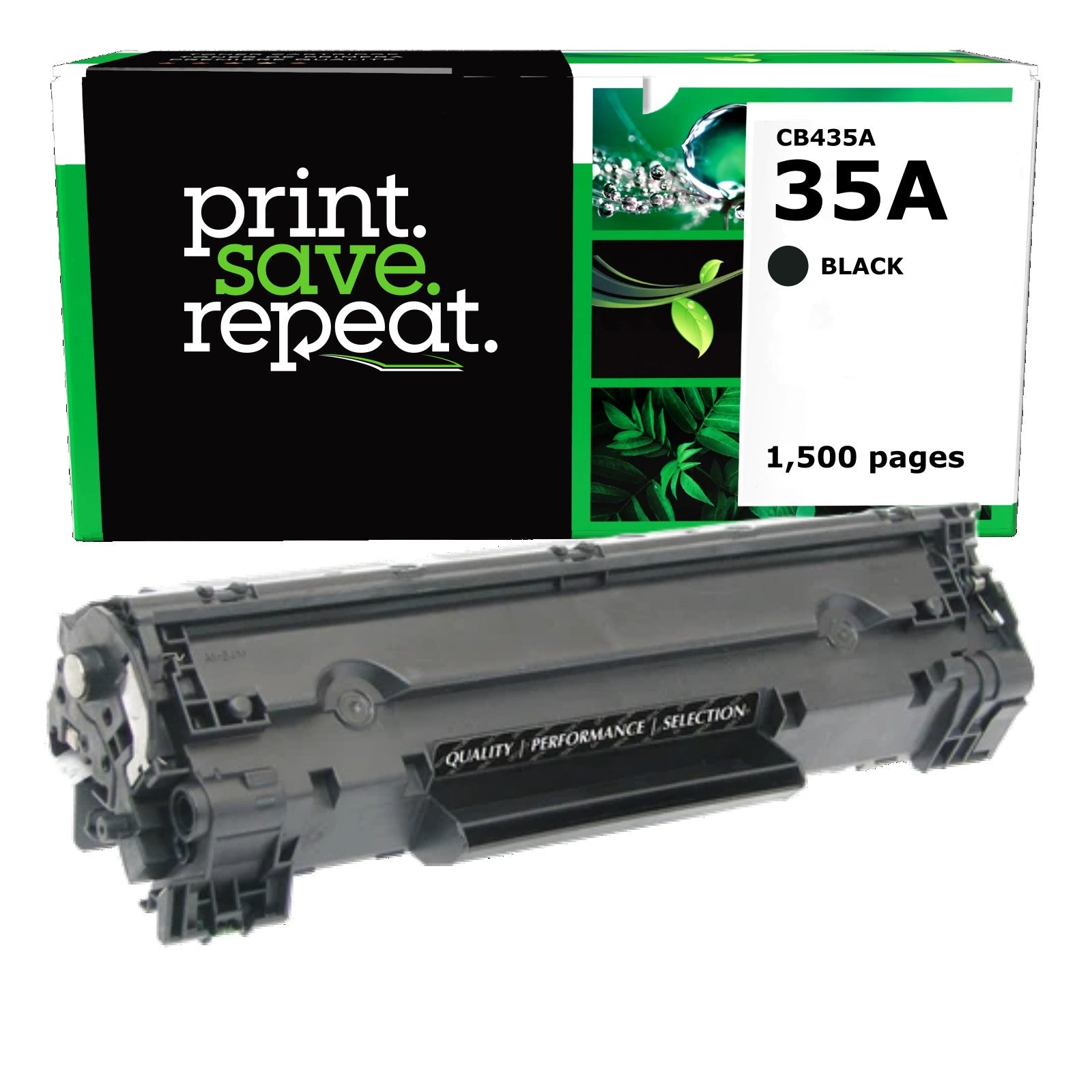 HP 35A (CB435A) Remanufactured Toner Cartridge [1,500 pages]