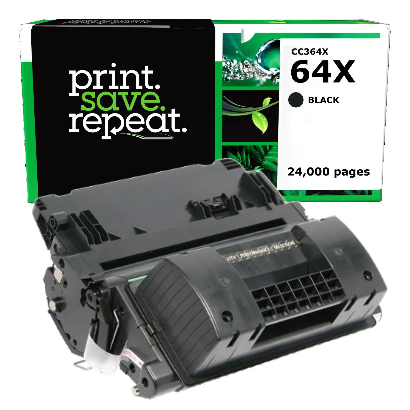 HP 64X (CC364X) High Yield Remanufactured Toner Cartridge [24,000 pages]