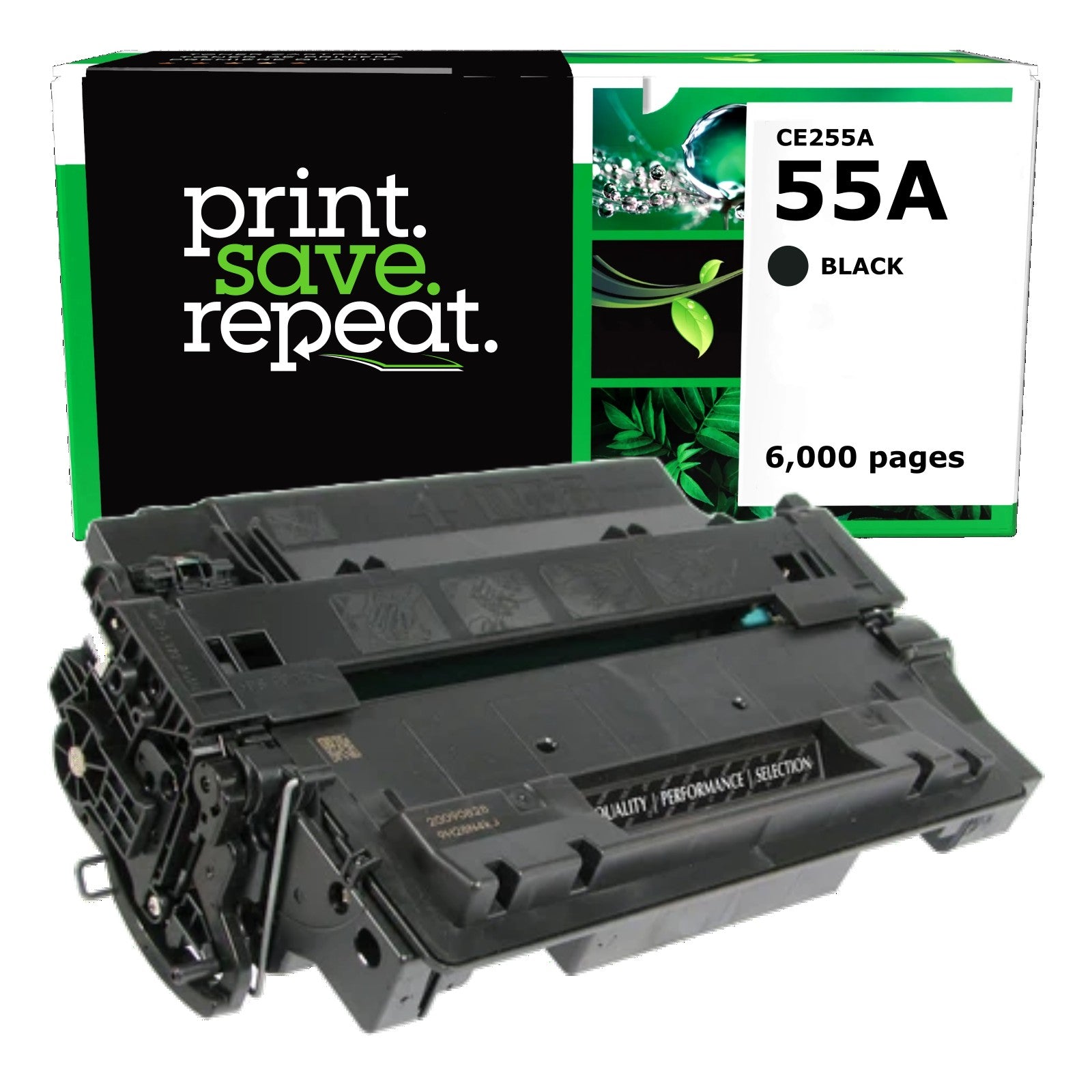 HP 55A (CE255A) Remanufactured Toner Cartridge [6,000 pages]