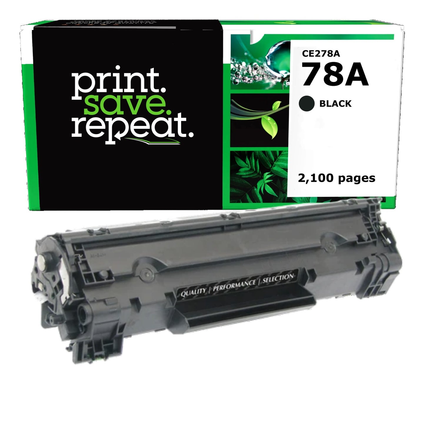 HP 78A (CE278A) Remanufactured Toner Cartridge [2,100 pages]