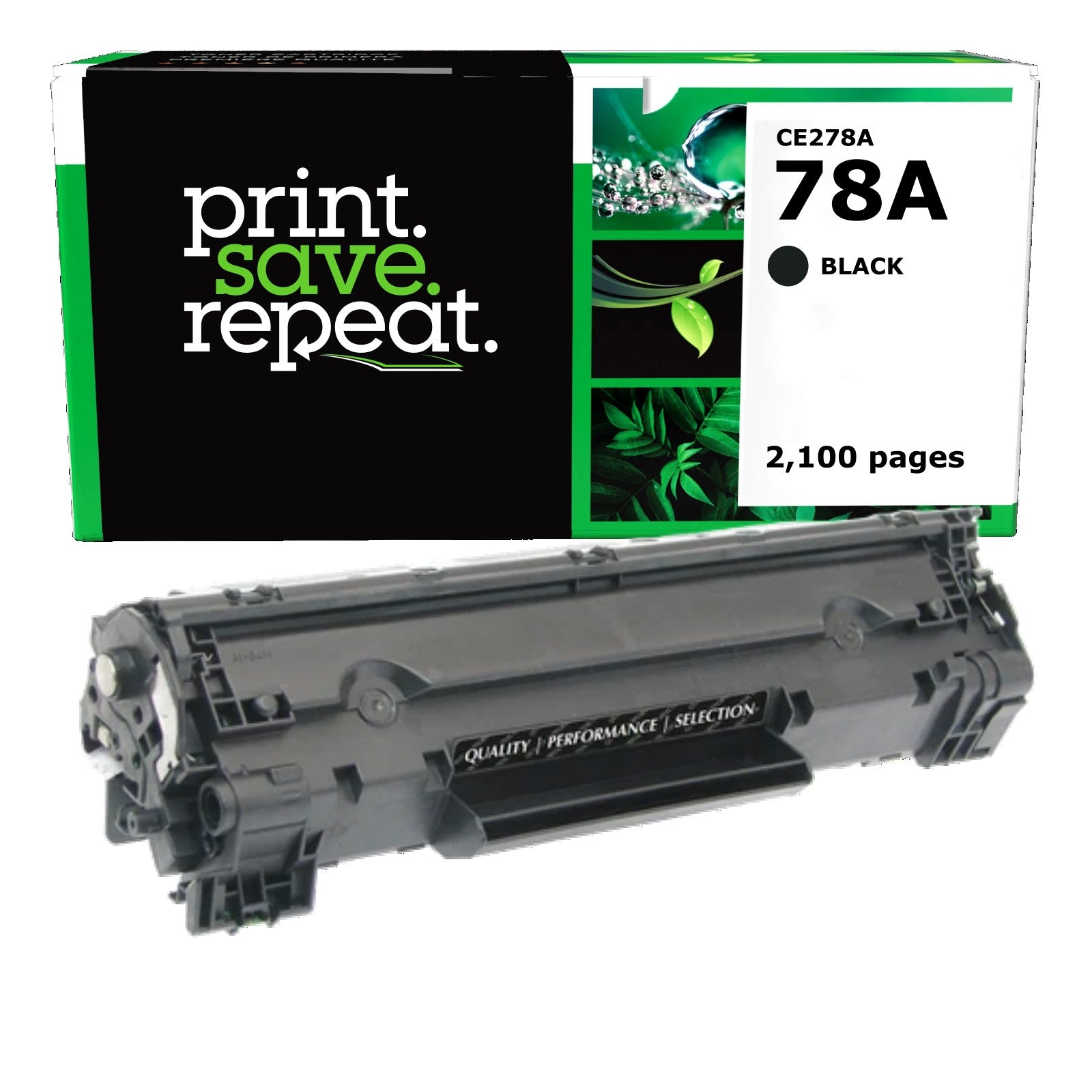 HP 78A (CE278A) Remanufactured Toner Cartridge [2,100 pages]