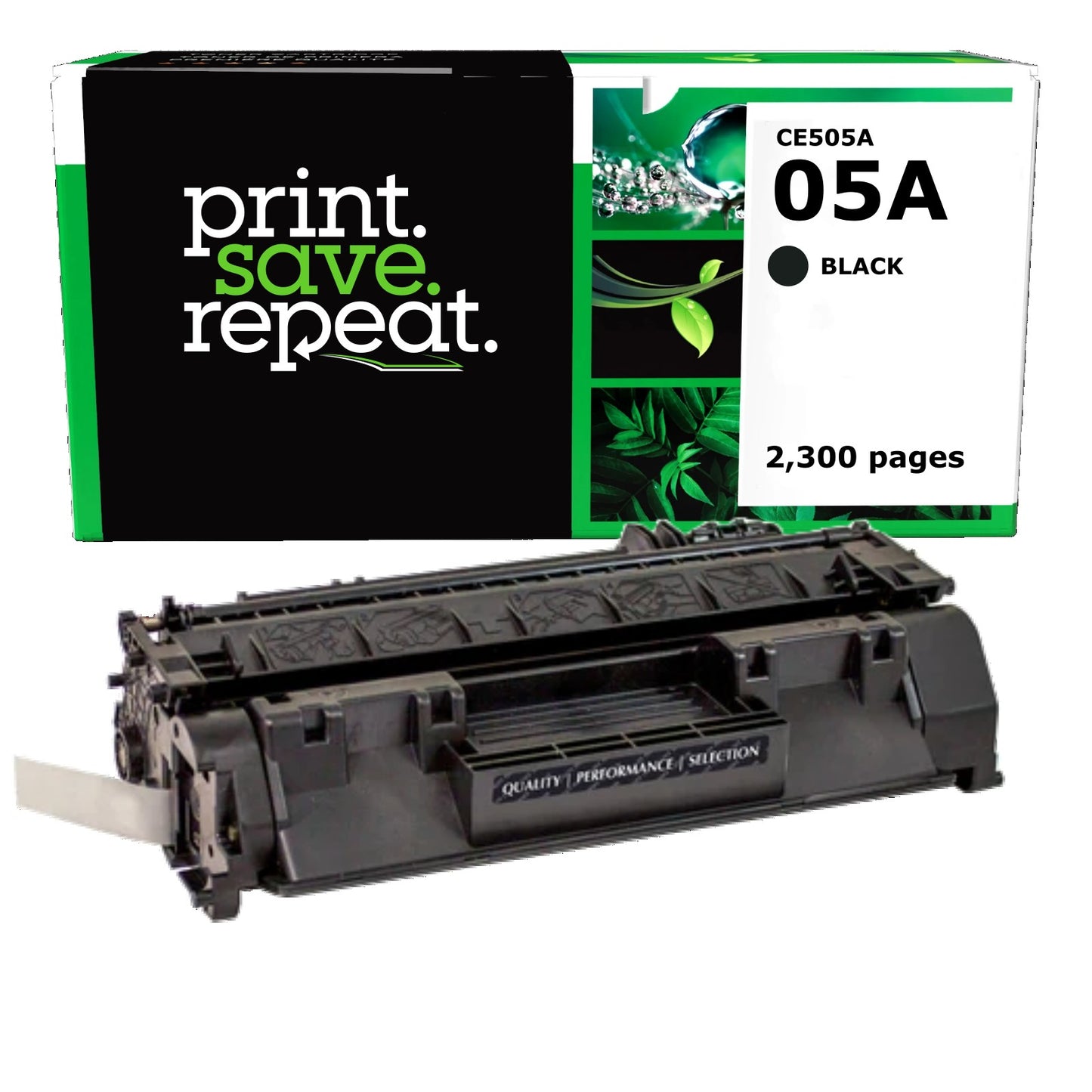 HP 05A (CE505A) Remanufactured Toner Cartridge [2,300 pages]