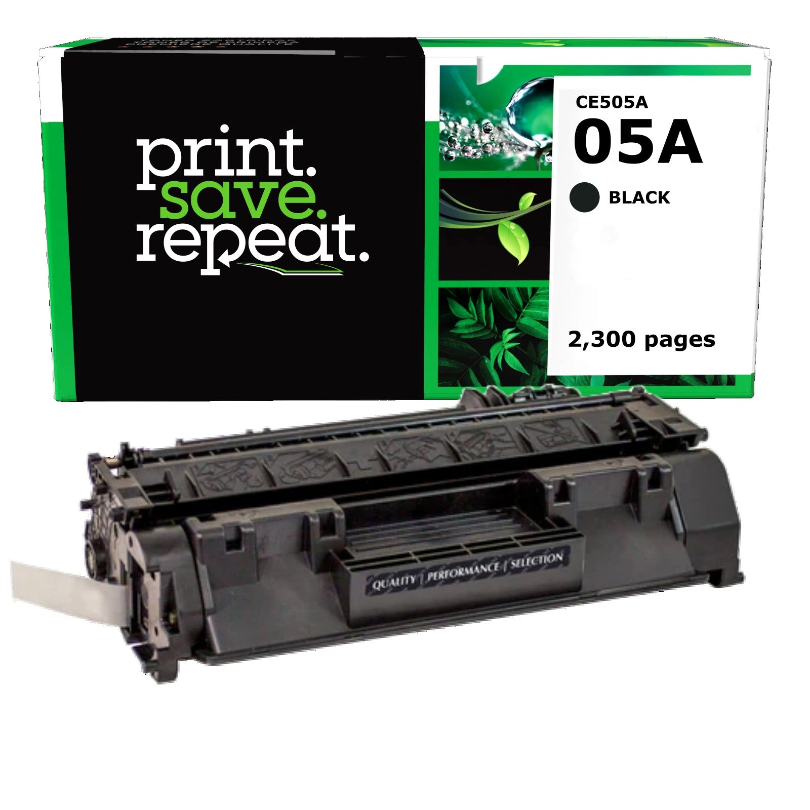 HP 05A (CE505A) Remanufactured Toner Cartridge [2,300 pages]