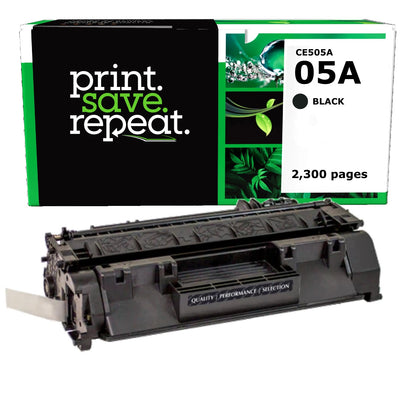 HP 05A (CE505A) Remanufactured Toner Cartridge [2,300 pages]