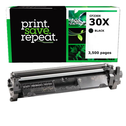 HP 30X (CF230X) High Yield Remanufactured Toner Cartridge [3,500 pages]