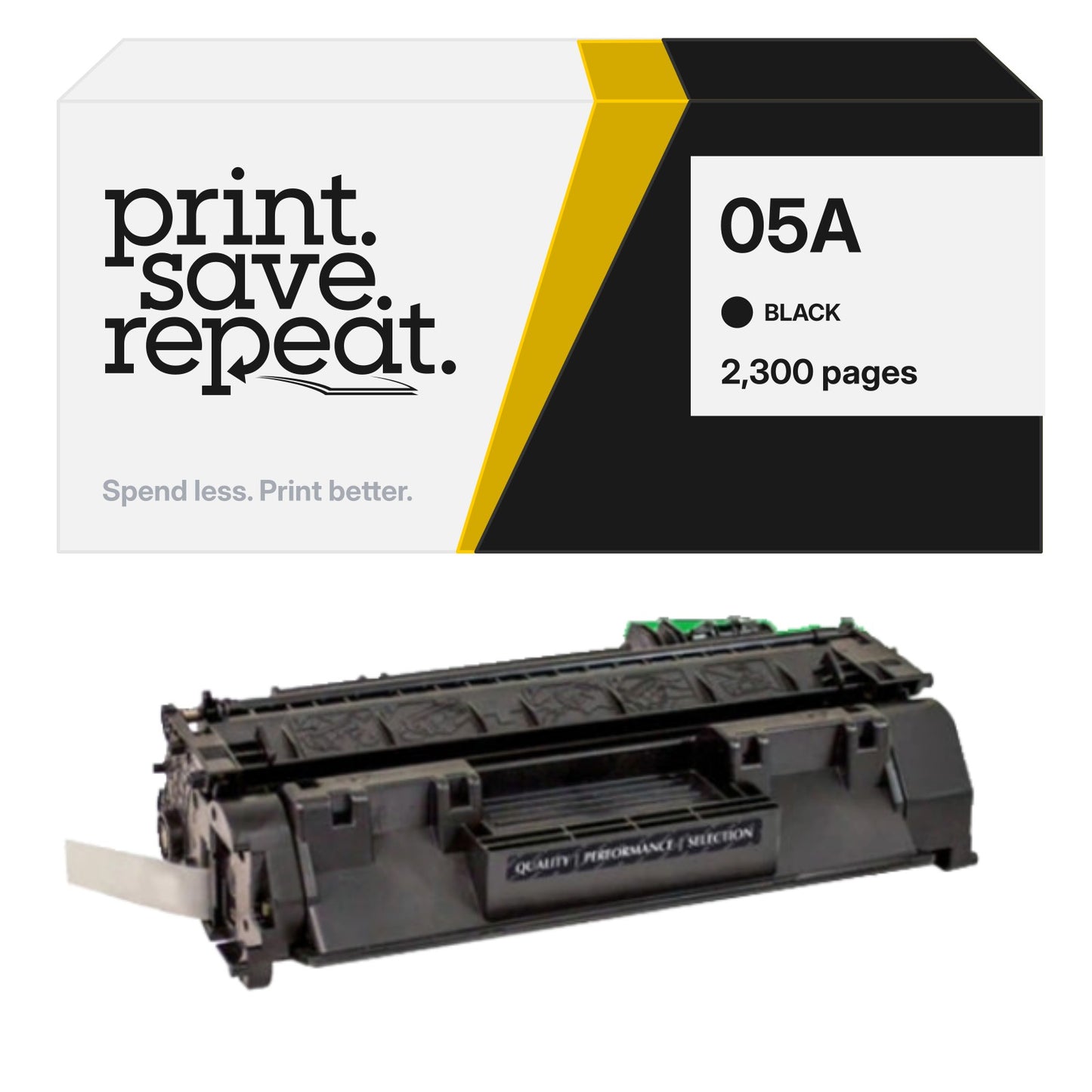HP 05A (CE505A) Premium Compatible Toner Cartridge [2,300 Pages]