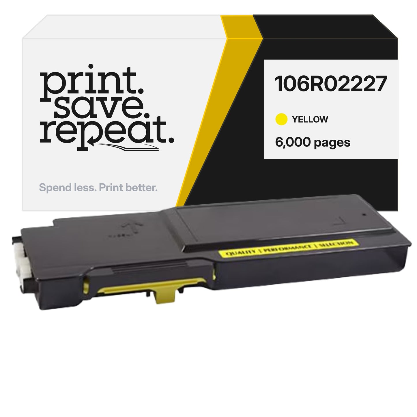 Xerox 106R02227 Yellow Premium Compatible Toner Cartridge [6,000 Pages]