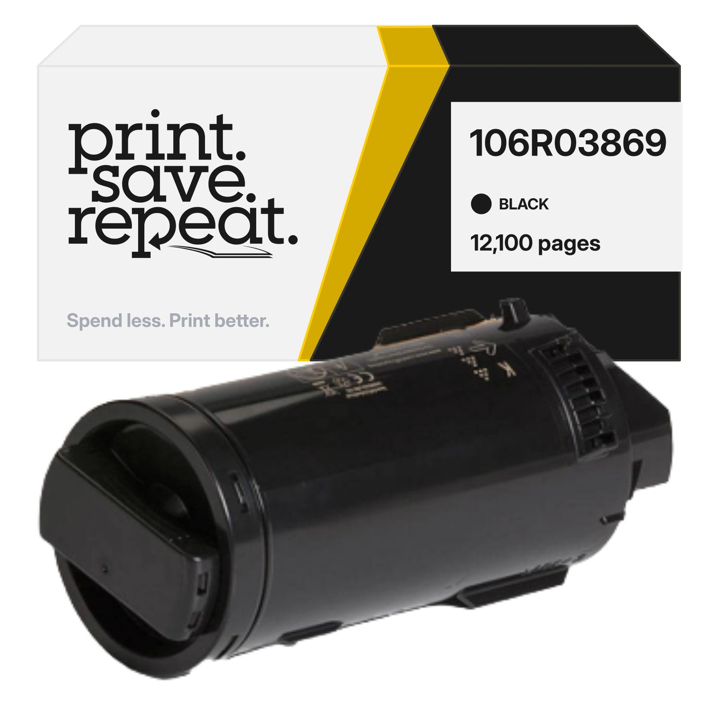 Xerox 106R03869 Black Premium Compatible Toner Cartridge [12,100 Pages]