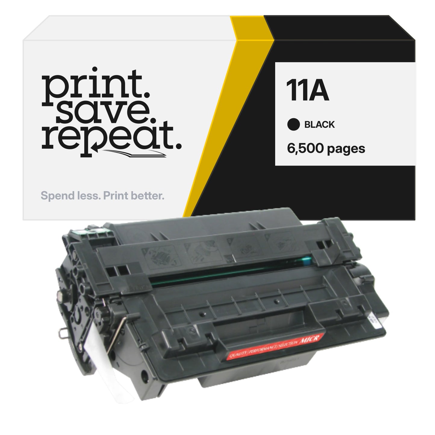 HP 11A (Q6511A) Premium Compatible Toner Cartridge [6,500 Pages]