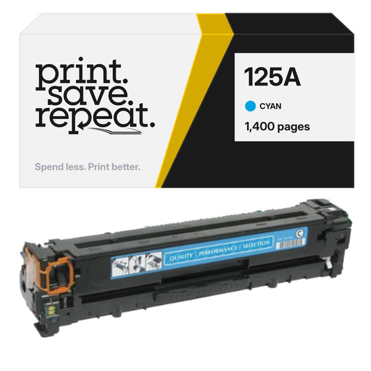 HP 125A (CB541A) Cyan Premium Compatible Toner Cartridge [1,400 Pages]
