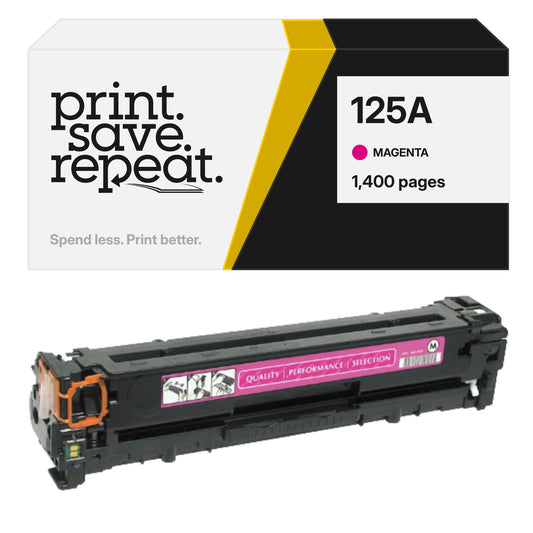 HP 125A (CB543A) Magenta Premium Compatible Toner Cartridge [1,400 Pages]