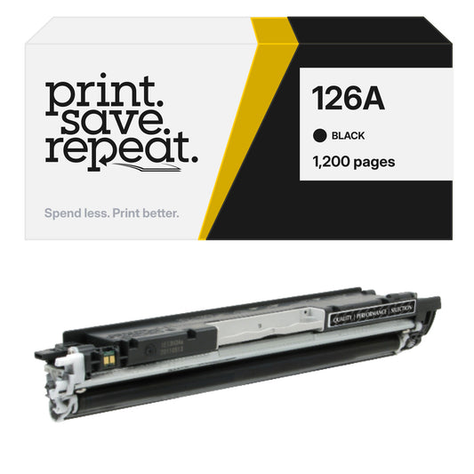 HP 126A (CE310A) Black Premium Compatible Toner Cartridge [1,200 Pages]