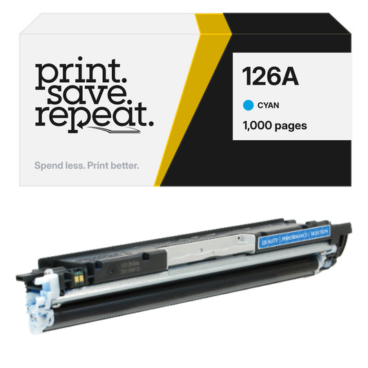 HP 126A (CE311A) Cyan Premium Compatible Toner Cartridge [1,000 Pages]