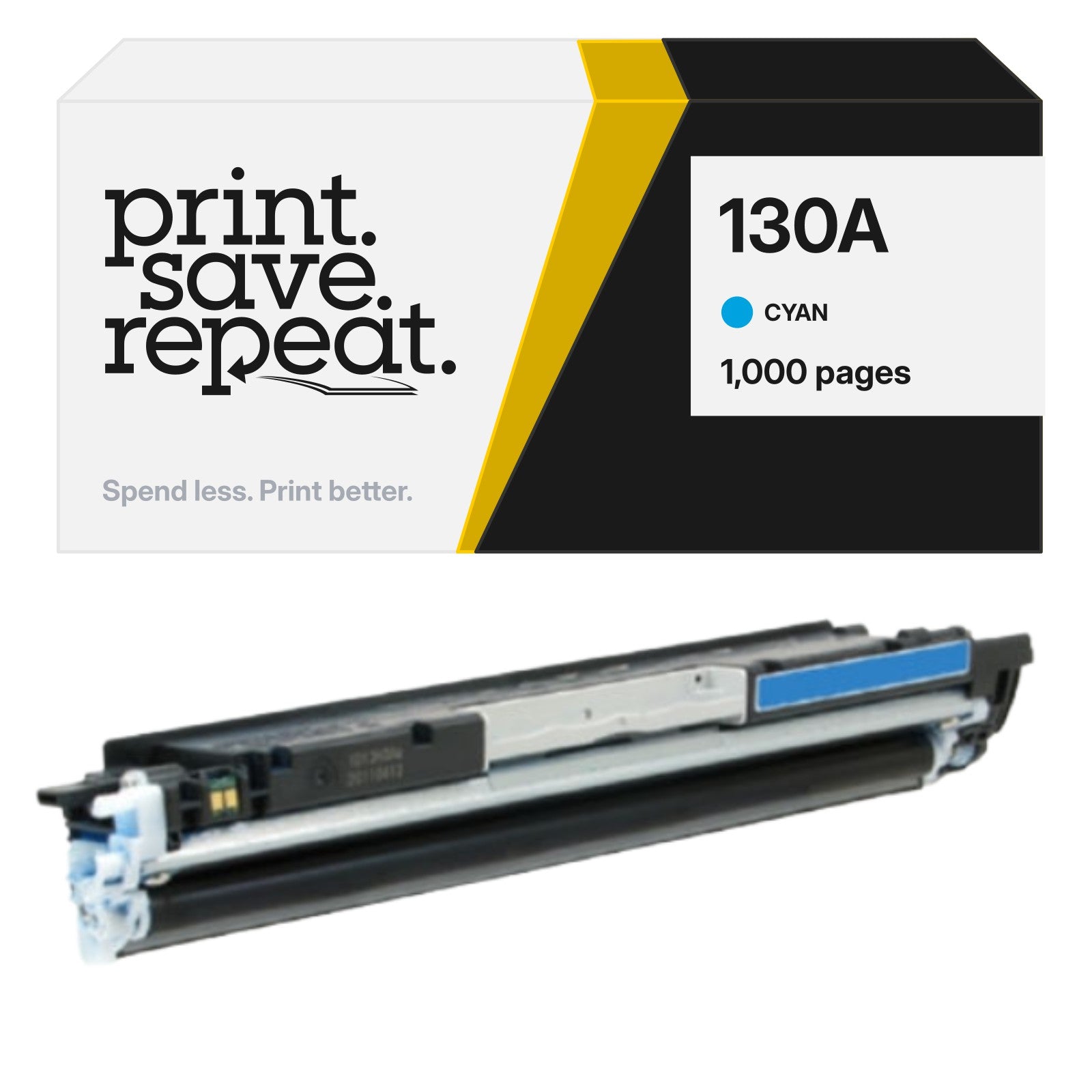 HP 130A (CF351A) Cyan Premium Compatible Toner Cartridge [1,000 Pages ...