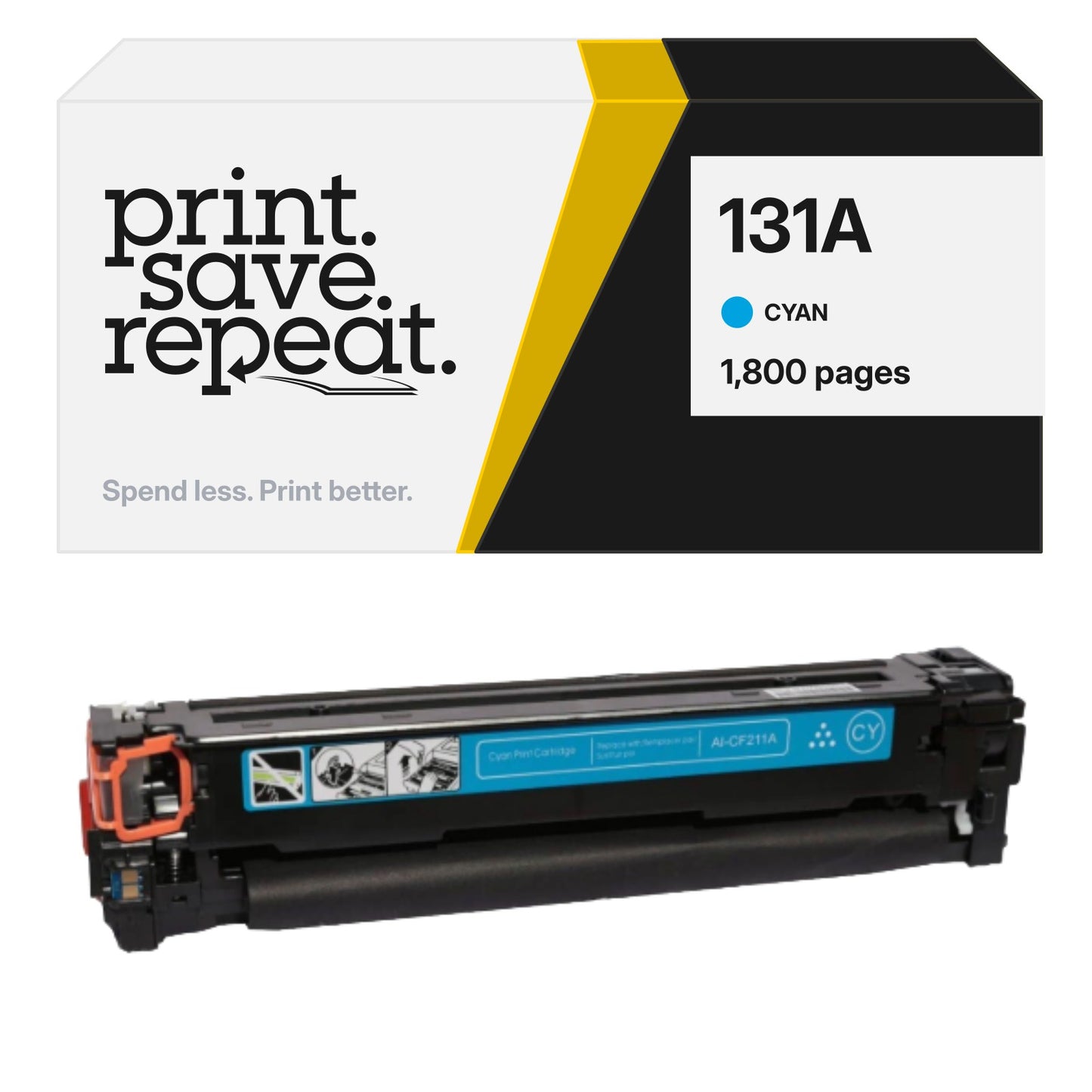 HP 131A (CF211A) Cyan Premium Compatible Toner Cartridge [1,800 Pages]