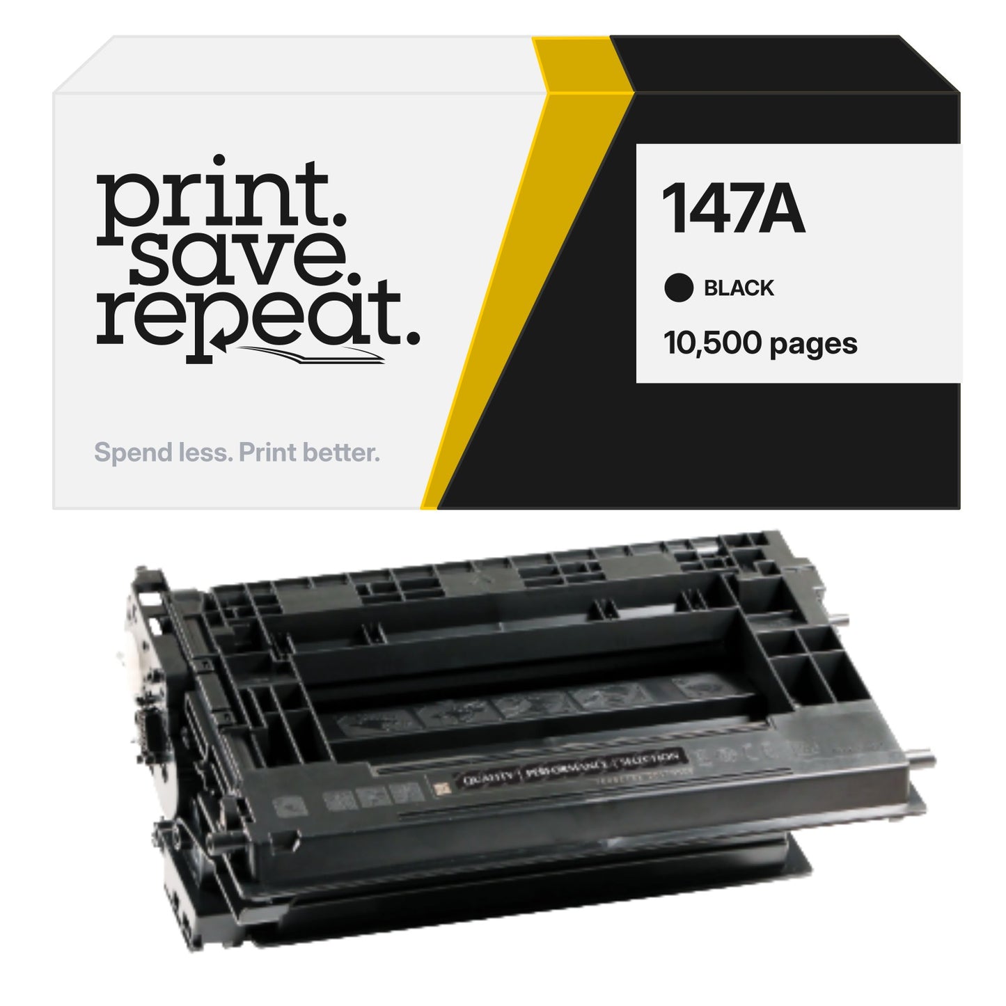 HP 147A (W1470A) Premium Compatible Toner Cartridge [10,500 Pages]