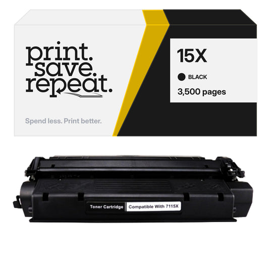 HP 15X (C7115X) Premium Compatible Toner Cartridge [3,500 Pages]