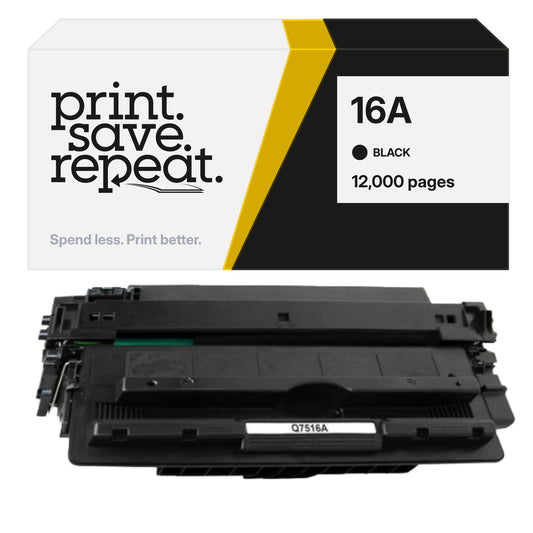 HP 16A (Q7516A) Premium Compatible Toner Cartridge [12,000 Pages]