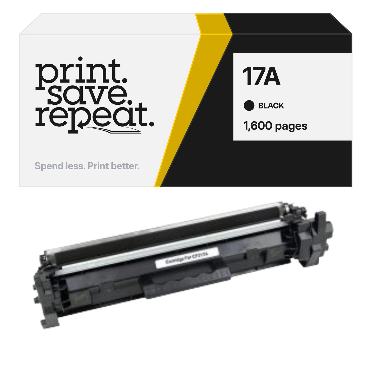 HP 17A (CF217A) Premium Compatible Toner Cartridge [1,600 Pages]