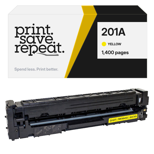 HP 201A (CF402A) Yellow Premium Compatible Toner Cartridge [1,400 Pages]