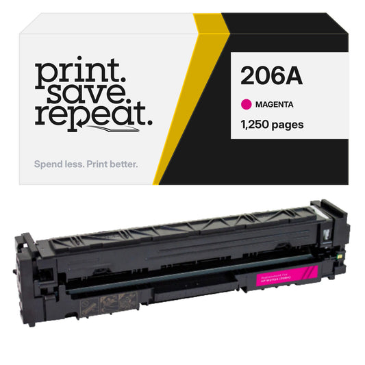 HP 206A (W2113A) Magenta Premium Compatible Toner Cartridge [1,250 Pages]