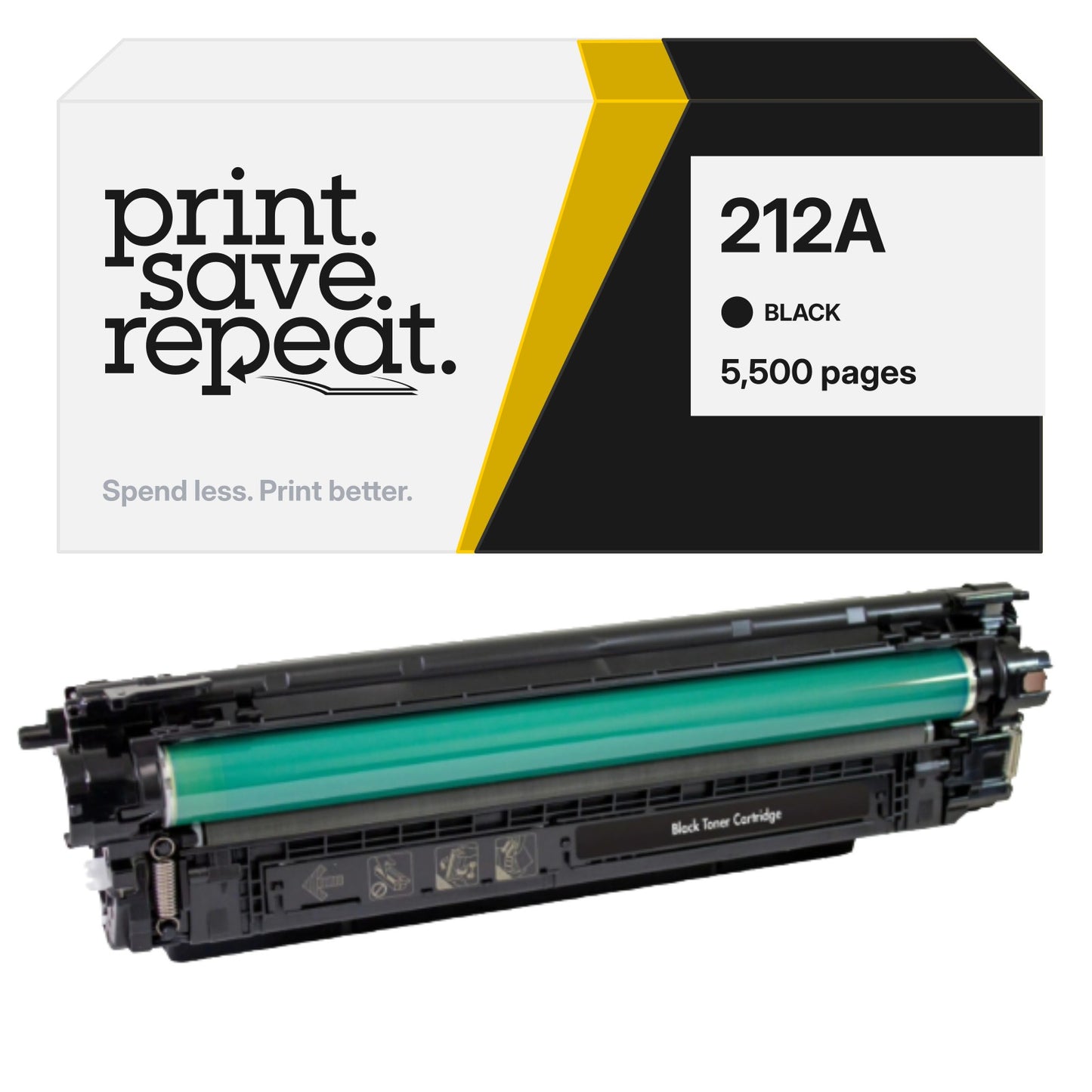 HP 212A (W2120A) Black Premium Compatible Toner Cartridge [5,500 Pages]