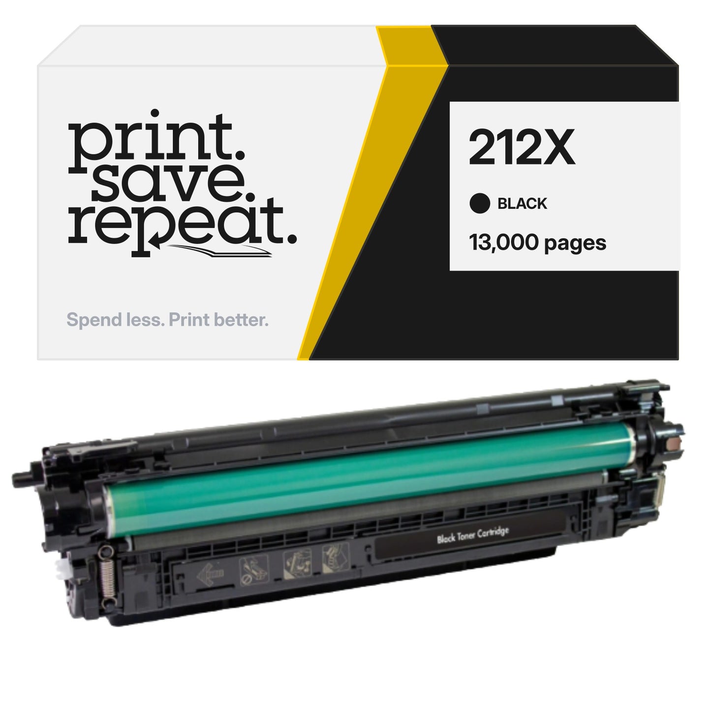 HP 212X (W2120X) Black Premium Compatible Toner Cartridge [13,000 Pages]