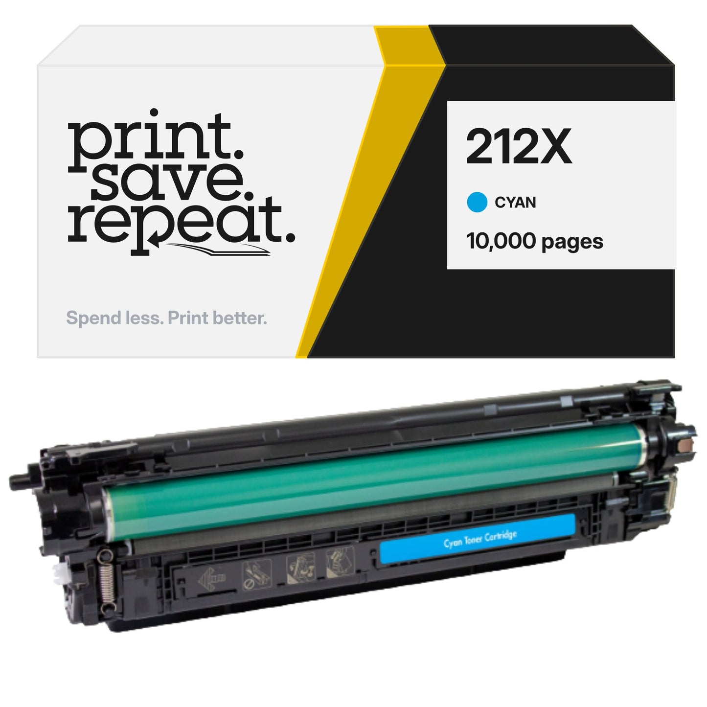 HP 212X (W2121X) Cyan Premium Compatible Toner Cartridge [10,000 Pages]