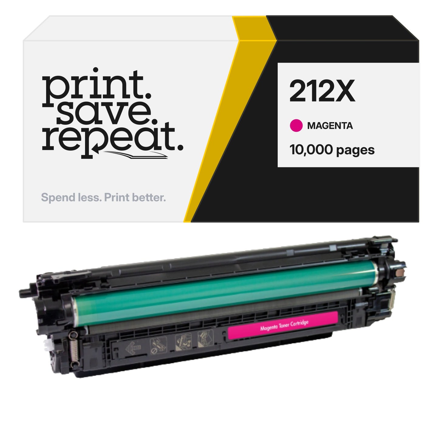 HP 212X (W2123X) Magenta Premium Compatible Toner Cartridge [10,000 Pages]
