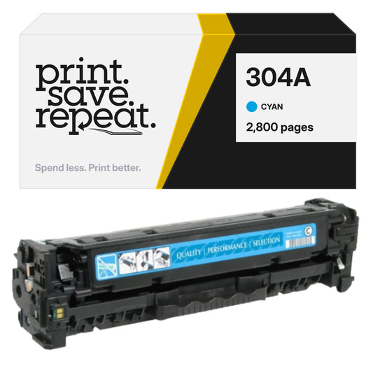 HP 304A (CC531A) Cyan Premium Compatible Toner Cartridge [2,800 Pages]