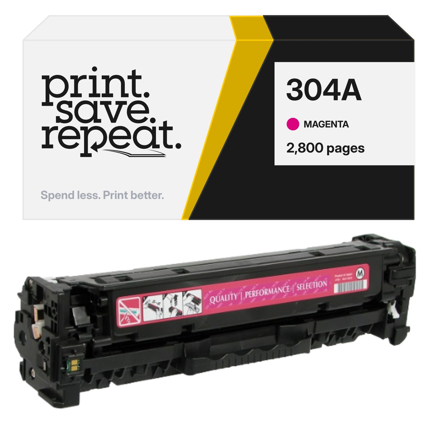 HP 304A (CC533A) Magenta Premium Compatible Toner Cartridge [2,800 Pages]