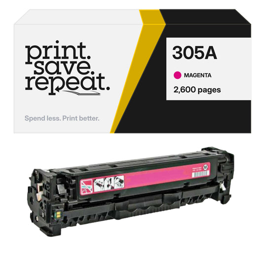 HP 305A (CE413A) Magenta Premium Compatible Color Toner Cartridge [2,600 Pages]
