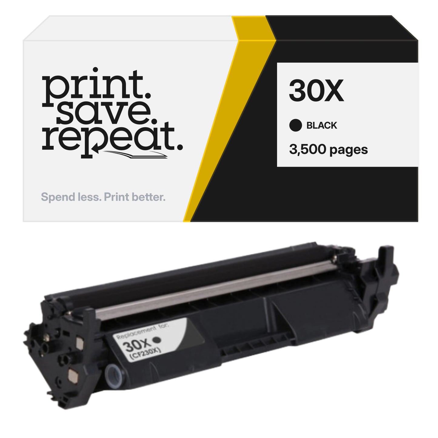 HP 30X (CF230X) Premium Compatible Toner Cartridge [3,500 Pages]